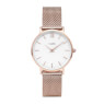 Hodinky Cluse Minuit Mesh Rose Gold/White