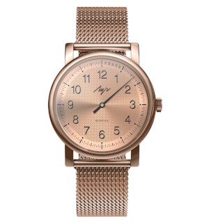 Hodinky Luch One-Hand Mesh Rosegold mechanické