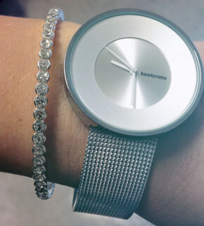 Lambretta náramok Crystal Bangle Silver 2mm