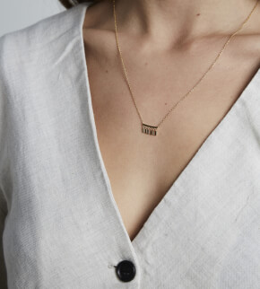 Rosefield náhrdelník Iggy Multidrop Necklace Gold
