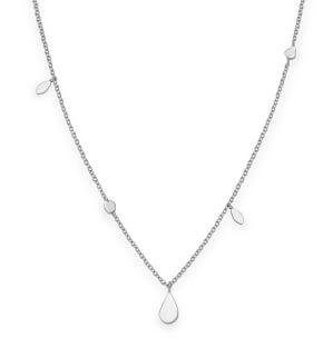 Rosefield náhrdelník Iggy Shaped Drop Necklace Silver