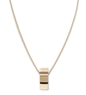 Rosefield náhrdelník Lois Wave Charm necklace Gold