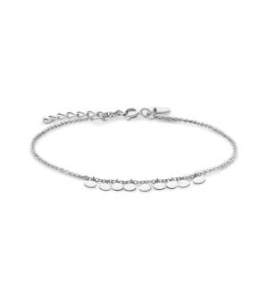 Rosefield náramok TOC Bracelet Multi micro coins Baxter Silver