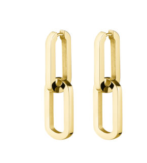Šperky Rosefield náušnice Dual Hoops Gold