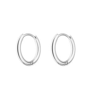 Rosefield náušnice Small Hoops Silver