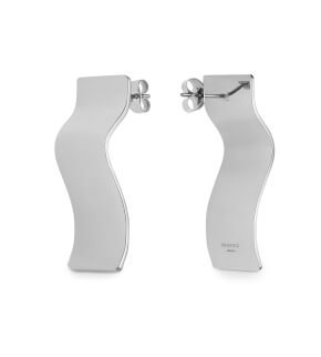 Rosefield náušnice Lois Wave Charm Earring Silver
