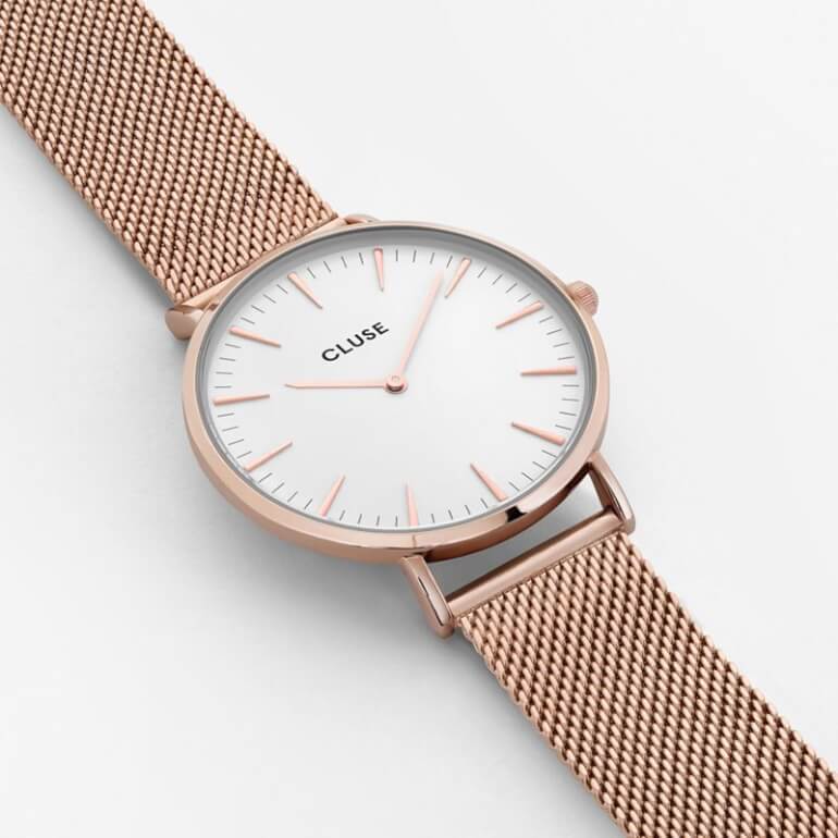 La Bohème Mesh Rose Gold/White